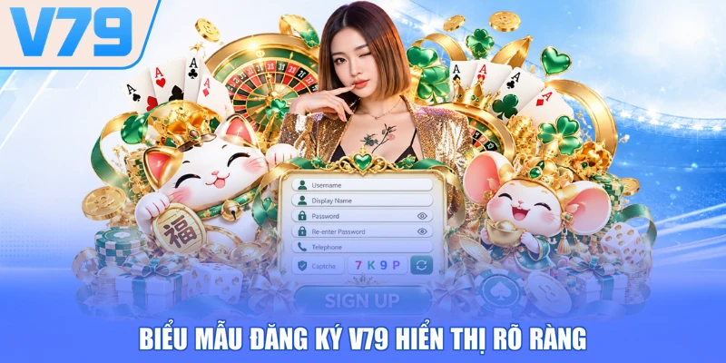 Biểu mẫu đăng ký V79 hiển thị rõ ràng