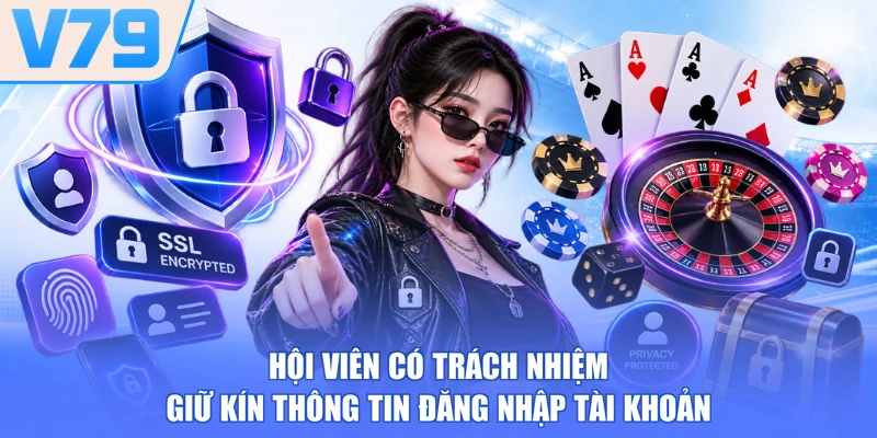 Hội viên có trách nhiệm giữ kín thông tin đăng nhập tài khoản